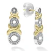 Two-Tone<LAGOS 18K Gold Xo Diamond Drop Earrings