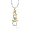 Two-Tone<LAGOS 18K Gold Xo Diamond Necklace