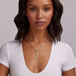 Two-Tone<LAGOS 18K Gold Xo Diamond Necklace