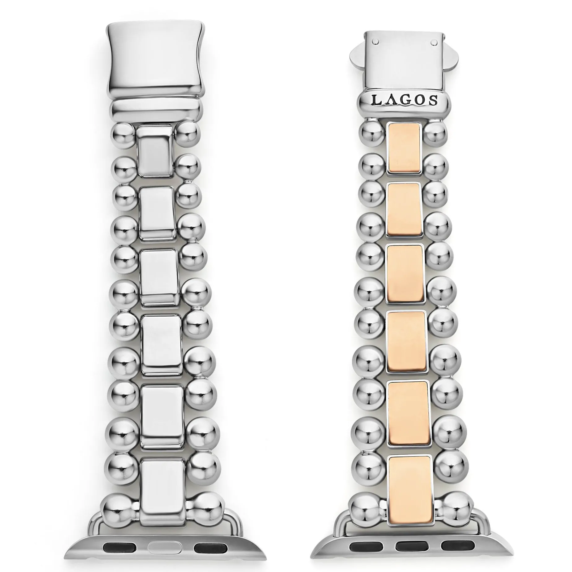 Watch Bracelets<LAGOS 18K Rose Gold And Stainless Steel Watch Bracelet-38-45Mm