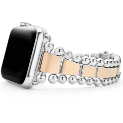 Watch Bracelets<LAGOS 18K Rose Gold And Stainless Steel Watch Bracelet-42-49Mm