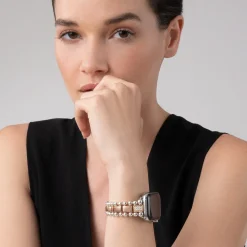 Diamonds<LAGOS 18K Rose Gold And Sterling Silver Single Diamond Watch Bracelet-38-45Mm