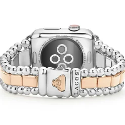 Diamonds<LAGOS 18K Rose Gold And Sterling Silver Half Diamond Watch Bracelet-42-49Mm