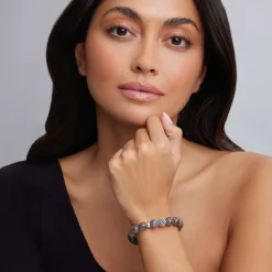 Gemstones<LAGOS Labradorite Silver Station Bead Bracelet