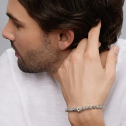 Gemstones<LAGOS Labradorite Skull Bracelet