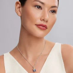 Diamonds<LAGOS Lapis Beetle Diamond Pendant Necklace