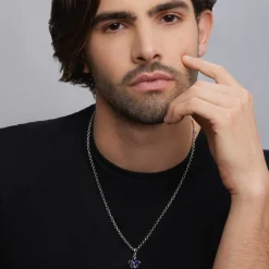 Amulets<LAGOS Lapis Fleur De Lis Amulet