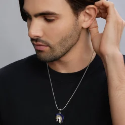 Amulets<LAGOS Lapis Helmet Amulet