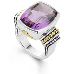Gemstones<LAGOS Large Amethyst Statement Ring