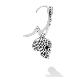 Earrings<LAGOS Large Caviar Beaded Skull Earring