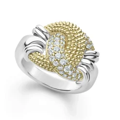 Diamonds<LAGOS Large Caviar Diamond Knot Ring