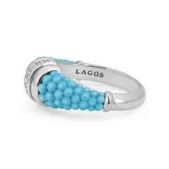 Stacking Rings<LAGOS Large Ceramic Diamond Stacking Ring