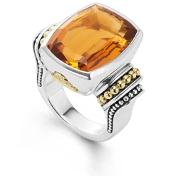 Gemstones<LAGOS Large Citrine Statement Ring