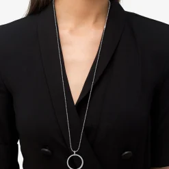 Diamonds<LAGOS Large Diamond Circle Pendant Necklace