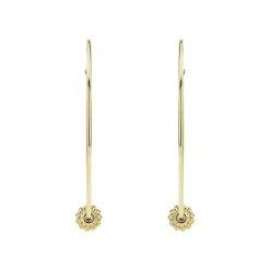 Gold<LAGOS Large 18K Gold Caviar Ball Hoop Earrings