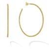 Gold<LAGOS Large 18K Gold Caviar Hoop Earrings