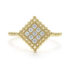 Gold<LAGOS Large 18K Gold Diamond Ring