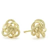 Gold<LAGOS Large 18K Gold Love Knot Stud Earrings