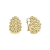 Gold<LAGOS Large 18K Gold Omega Clip Earrings