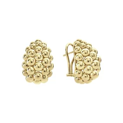 Gold<LAGOS Large 18K Gold Omega Clip Earrings