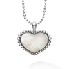 Long Necklaces<LAGOS Large Mother Of Pearl Heart Pendant Necklace