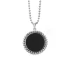 Long Necklaces<LAGOS Large Onyx Circle Pendant Necklace