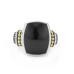 Gemstones<LAGOS Large Onyx Statement Ring
