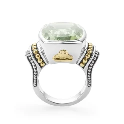 Gemstones<LAGOS Large Prasiolite Statement Ring
