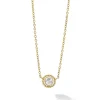 Gold<LAGOS Large Rose Cut Diamond Necklace