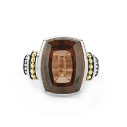 Gemstones<LAGOS Large Smokey Quartz Statement Ring