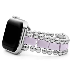 Watch Bracelets<LAGOS Lilac Ceramic And Stainless Steel Watch Bracelet-38-45Mm