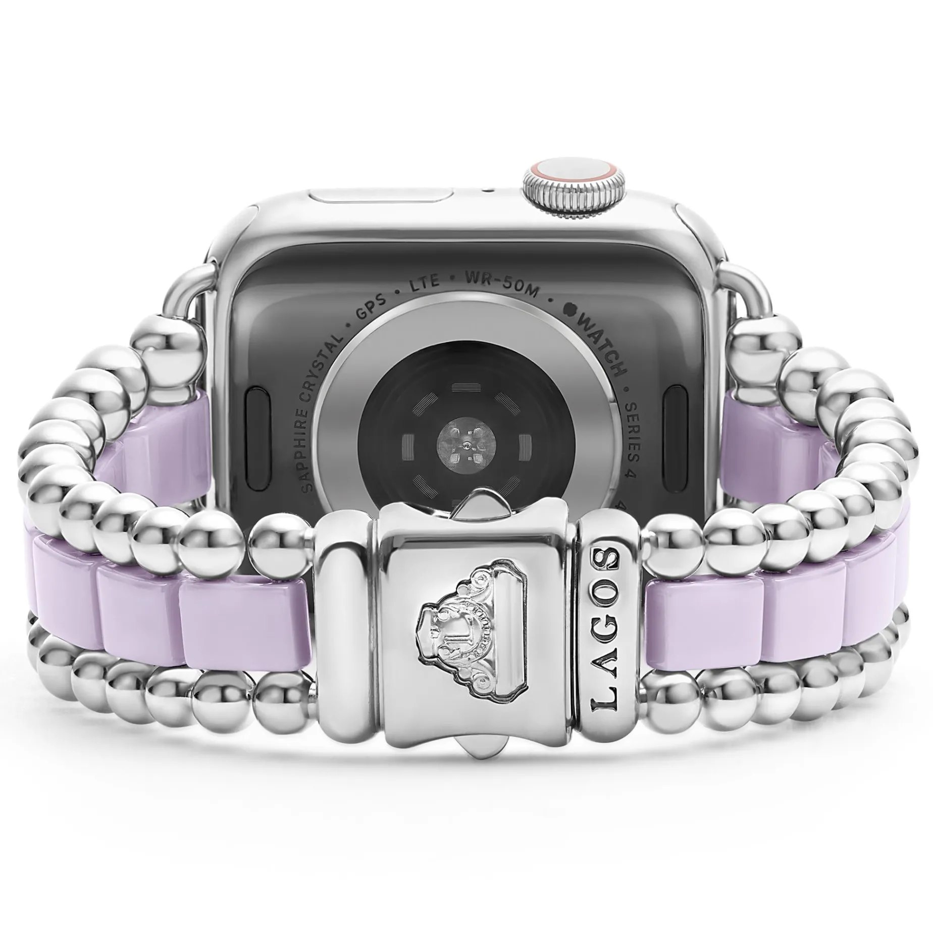 Watch Bracelets<LAGOS Lilac Ceramic And Stainless Steel Watch Bracelet-38-45Mm