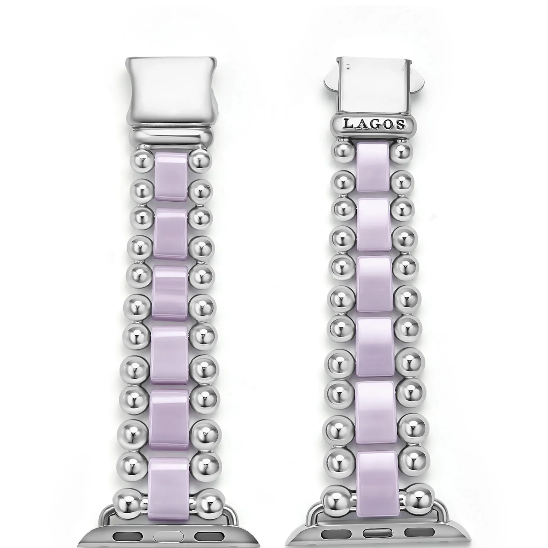 Watch Bracelets<LAGOS Lilac Ceramic And Stainless Steel Watch Bracelet-38-45Mm
