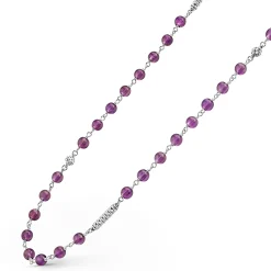 Gemstones<LAGOS Long Amethyst Beaded Necklace