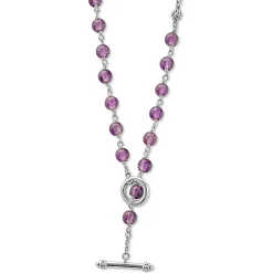 Gemstones<LAGOS Long Amethyst Beaded Necklace