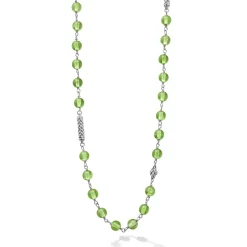 Chains<LAGOS Long Peridot Beaded Necklace