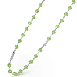 Chains<LAGOS Long Peridot Beaded Necklace