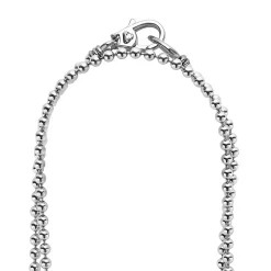 Caviar Necklaces<LAGOS Long Silver Caviar Beaded Necklace