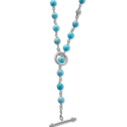 Chains<LAGOS Long Turquoise Beaded Necklace