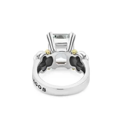 Gemstones<LAGOS Medium Emerald-Cut White Topaz Ring