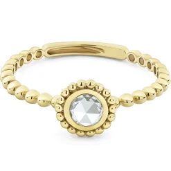 Gold<LAGOS Medium Rose Cut Diamond Ring