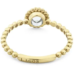 Gold<LAGOS Medium Rose Cut Diamond Ring