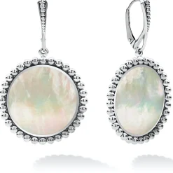 Drop Earrings<LAGOS Mother Of Pearl Circle Drop Earrings