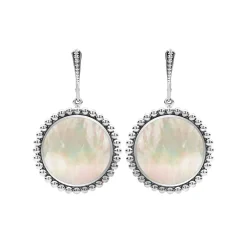 Drop Earrings<LAGOS Mother Of Pearl Circle Drop Earrings