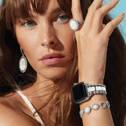 Drop Earrings<LAGOS Mother Of Pearl Circle Drop Earrings