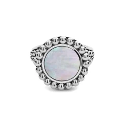 Pearl<LAGOS Mother Of Pearl Circle Ring