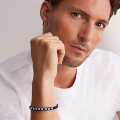 Bracelets<LAGOS Navy Blue Macrame Bracelet