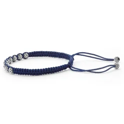 Bracelets<LAGOS Navy Blue Macrame Bracelet