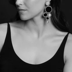 Gemstones<LAGOS Onyx And Diamond Statement Earrings