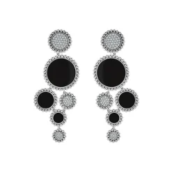 Gemstones<LAGOS Onyx And Diamond Statement Earrings
